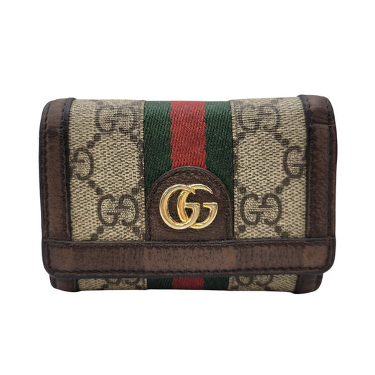 【中古品】【メンズ/レディース】 GUCCI グッチ 644334 GGスプリーム オフィディア 三つ折り財布 財布 181-261006-cs-18-izu カラー：ブラウン 万代Net店