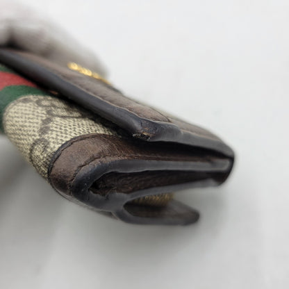 【中古品】【メンズ/レディース】 GUCCI グッチ 644334 GGスプリーム オフィディア 三つ折り財布 財布 181-261006-cs-18-izu カラー：ブラウン 万代Net店