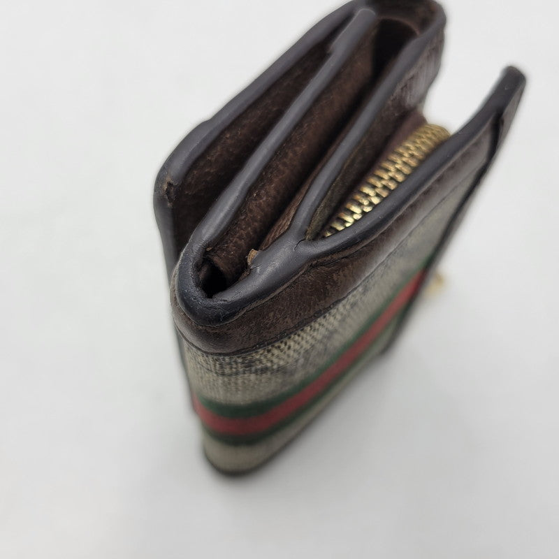 【中古品】【メンズ/レディース】 GUCCI グッチ 644334 GGスプリーム オフィディア 三つ折り財布 財布 181-261006-cs-18-izu カラー：ブラウン 万代Net店