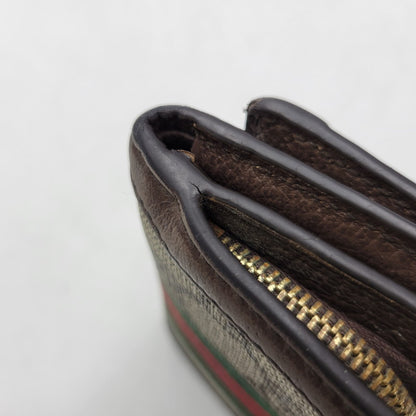 【中古品】【メンズ/レディース】 GUCCI グッチ 644334 GGスプリーム オフィディア 三つ折り財布 財布 181-261006-cs-18-izu カラー：ブラウン 万代Net店