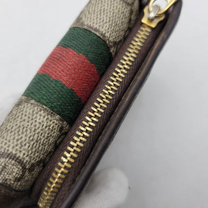 【中古品】【メンズ/レディース】 GUCCI グッチ 644334 GGスプリーム オフィディア 三つ折り財布 財布 181-261006-cs-18-izu カラー：ブラウン 万代Net店