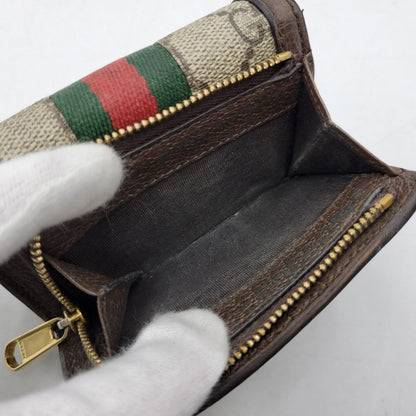 【中古品】【メンズ/レディース】 GUCCI グッチ 644334 GGスプリーム オフィディア 三つ折り財布 財布 181-261006-cs-18-izu カラー：ブラウン 万代Net店