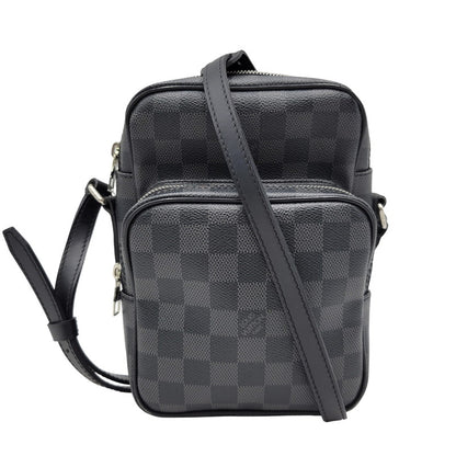 【中古品】【メンズ/レディース】 LOUIS VUITTON ルイ・ヴィトン N41446 ダミエ グラフィット レム カバン 鞄 179-261006-cs-15-izu カラー：ブラック 万代Net店