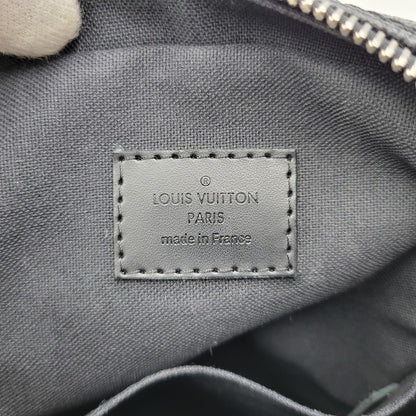 【中古品】【メンズ/レディース】 LOUIS VUITTON ルイ・ヴィトン N41446 ダミエ グラフィット レム カバン 鞄 179-261006-cs-15-izu カラー：ブラック 万代Net店