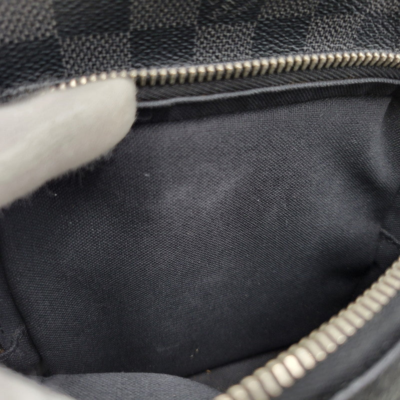 【中古品】【メンズ/レディース】 LOUIS VUITTON ルイ・ヴィトン N41446 ダミエ グラフィット レム カバン 鞄 179-261006-cs-15-izu カラー：ブラック 万代Net店