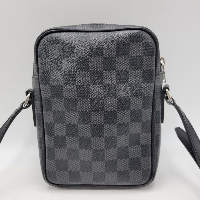 【中古品】【メンズ/レディース】 LOUIS VUITTON ルイ・ヴィトン N41446 ダミエ グラフィット レム カバン 鞄 179-261006-cs-15-izu カラー：ブラック 万代Net店