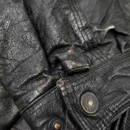 【中古品】【メンズ】 WEEKENDS ウィークエンド LEATHER JACKET レザージャケット アウタートップス 146-261010-sm-09-izu サイズ：M カラー：ブラック 万代Net店