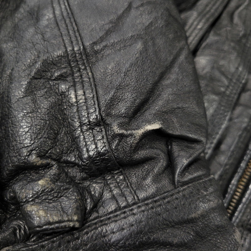 【中古品】【メンズ】 WEEKENDS ウィークエンド LEATHER JACKET レザージャケット アウタートップス 146-261010-sm-09-izu サイズ：M カラー：ブラック 万代Net店