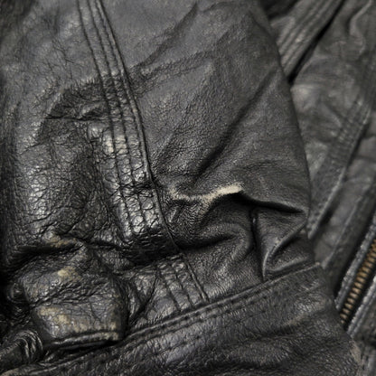【中古品】【メンズ】 WEEKENDS ウィークエンド LEATHER JACKET レザージャケット アウタートップス 146-261010-sm-09-izu サイズ：M カラー：ブラック 万代Net店