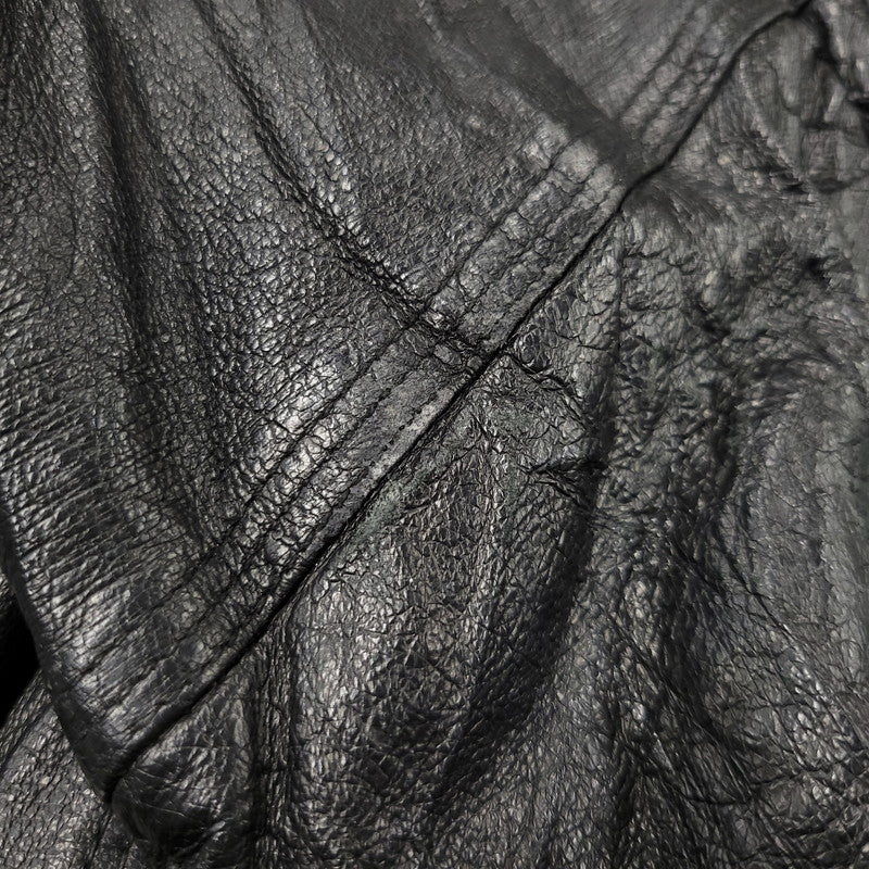 【中古品】【メンズ】 WEEKENDS ウィークエンド LEATHER JACKET レザージャケット アウタートップス 146-261010-sm-09-izu サイズ：M カラー：ブラック 万代Net店