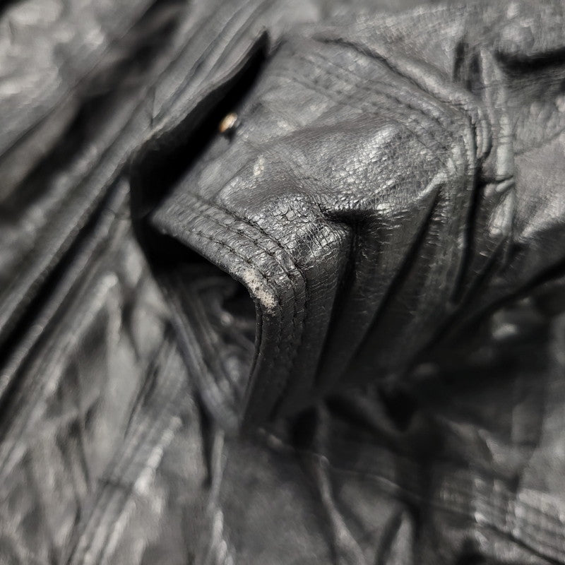 【中古品】【メンズ】 WEEKENDS ウィークエンド LEATHER JACKET レザージャケット アウタートップス 146-261010-sm-09-izu サイズ：M カラー：ブラック 万代Net店