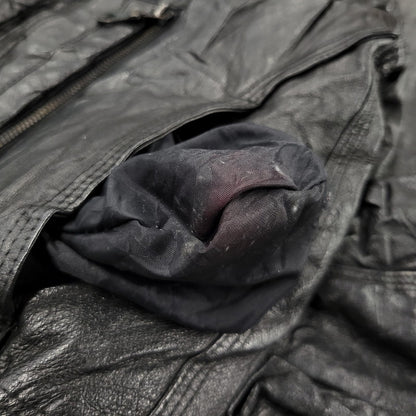 【中古品】【メンズ】 WEEKENDS ウィークエンド LEATHER JACKET レザージャケット アウタートップス 146-261010-sm-09-izu サイズ：M カラー：ブラック 万代Net店