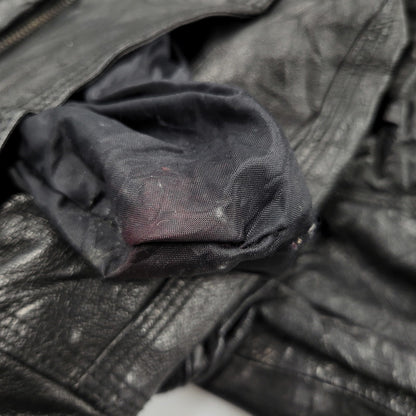 【中古品】【メンズ】 WEEKENDS ウィークエンド LEATHER JACKET レザージャケット アウタートップス 146-261010-sm-09-izu サイズ：M カラー：ブラック 万代Net店
