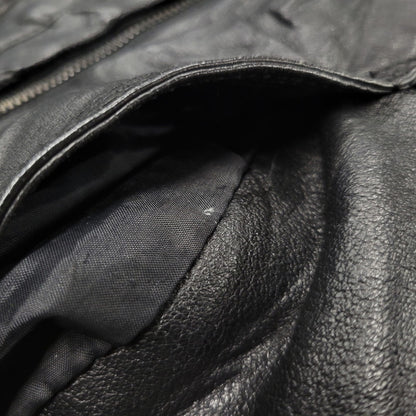 【中古品】【メンズ】 WEEKENDS ウィークエンド LEATHER JACKET レザージャケット アウタートップス 146-261010-sm-09-izu サイズ：M カラー：ブラック 万代Net店