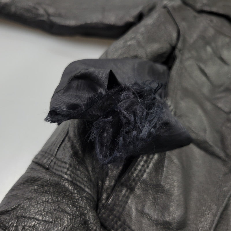【中古品】【メンズ】 WEEKENDS ウィークエンド LEATHER JACKET レザージャケット アウタートップス 146-261010-sm-09-izu サイズ：M カラー：ブラック 万代Net店
