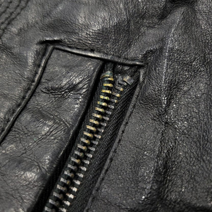 【中古品】【メンズ】 WEEKENDS ウィークエンド LEATHER JACKET レザージャケット アウタートップス 146-261010-sm-09-izu サイズ：M カラー：ブラック 万代Net店