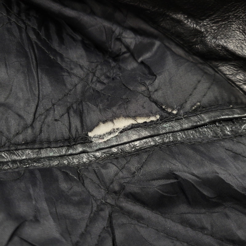 【中古品】【メンズ】 WEEKENDS ウィークエンド LEATHER JACKET レザージャケット アウタートップス 146-261010-sm-09-izu サイズ：M カラー：ブラック 万代Net店