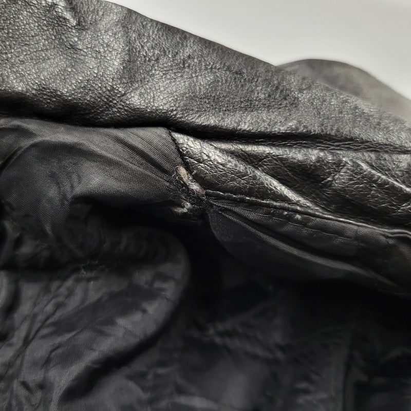 【中古品】【メンズ】 WEEKENDS ウィークエンド LEATHER JACKET レザージャケット アウタートップス 146-261010-sm-09-izu サイズ：M カラー：ブラック 万代Net店