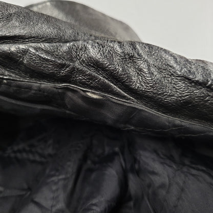 【中古品】【メンズ】 WEEKENDS ウィークエンド LEATHER JACKET レザージャケット アウタートップス 146-261010-sm-09-izu サイズ：M カラー：ブラック 万代Net店