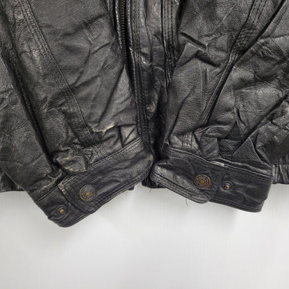 【中古品】【メンズ】 WEEKENDS ウィークエンド LEATHER JACKET レザージャケット アウタートップス 146-261010-sm-09-izu サイズ：M カラー：ブラック 万代Net店