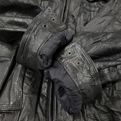 【中古品】【メンズ】 WEEKENDS ウィークエンド LEATHER JACKET レザージャケット アウタートップス 146-261010-sm-09-izu サイズ：M カラー：ブラック 万代Net店