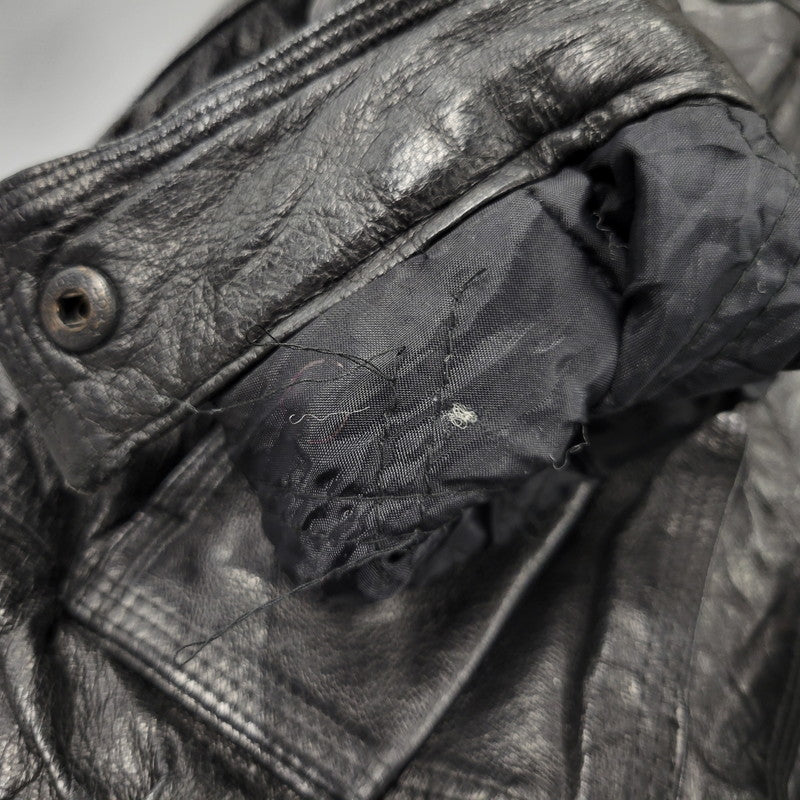 【中古品】【メンズ】 WEEKENDS ウィークエンド LEATHER JACKET レザージャケット アウタートップス 146-261010-sm-09-izu サイズ：M カラー：ブラック 万代Net店
