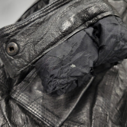 【中古品】【メンズ】 WEEKENDS ウィークエンド LEATHER JACKET レザージャケット アウタートップス 146-261010-sm-09-izu サイズ：M カラー：ブラック 万代Net店