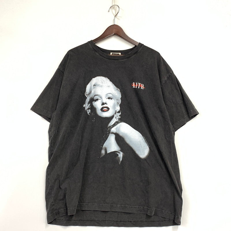 【中古品】【メンズ】 KITH キス × MARILYN MONROE マリリン モンロー GLAMOUR VINTAGE TEE グラマー ヴィンテージ Tシャツ トップス 半袖 142-261006-ya-03-izu サイズ：XL カラー：ブラック 万代Net店