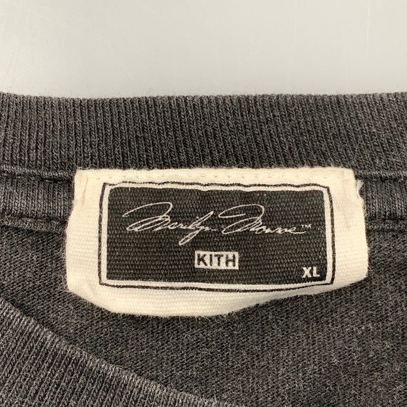 【中古品】【メンズ】 KITH キス × MARILYN MONROE マリリン モンロー GLAMOUR VINTAGE TEE グラマー ヴィンテージ Tシャツ トップス 半袖 142-261006-ya-03-izu サイズ：XL カラー：ブラック 万代Net店