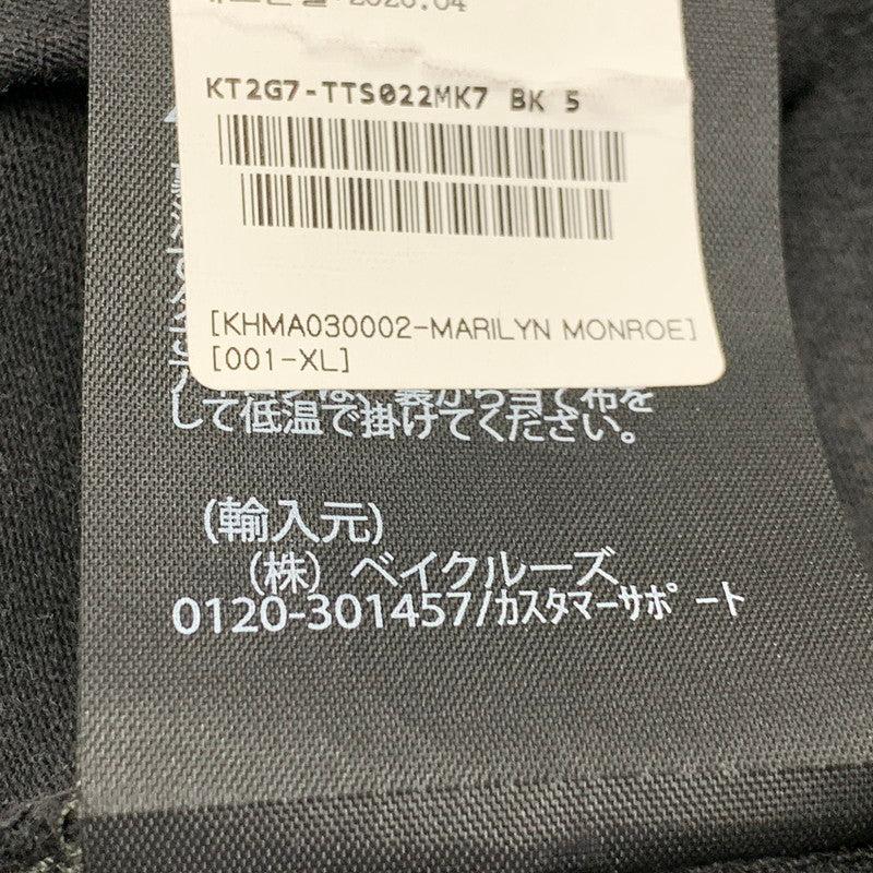 【中古品】【メンズ】 KITH キス × MARILYN MONROE マリリン モンロー GLAMOUR VINTAGE TEE グラマー ヴィンテージ Tシャツ トップス 半袖 142-261006-ya-03-izu サイズ：XL カラー：ブラック 万代Net店