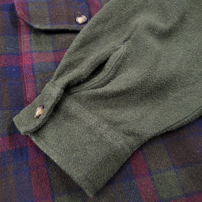 【中古品】【メンズ】 GAP ギャップ 香港製 WOOL CHECK HOODIE ウールチェック フーディー アウター トップス 146-261007-sm-07-izu サイズ：L カラー：カーキ 万代Net店