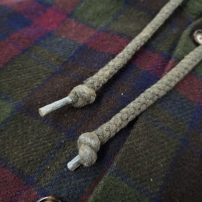 【中古品】【メンズ】 GAP ギャップ 香港製 WOOL CHECK HOODIE ウールチェック フーディー アウター トップス 146-261007-sm-07-izu サイズ：L カラー：カーキ 万代Net店