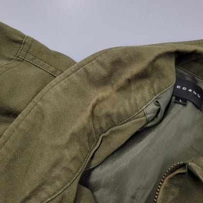 【中古品】【メンズ】 BUCCA 44 ブッカ フォーティーフォー DENIM JACKET デニム ジャケット アウター トップス 147-261007-sm-08-izu サイズ：L カラー：カーキ 万代Net店