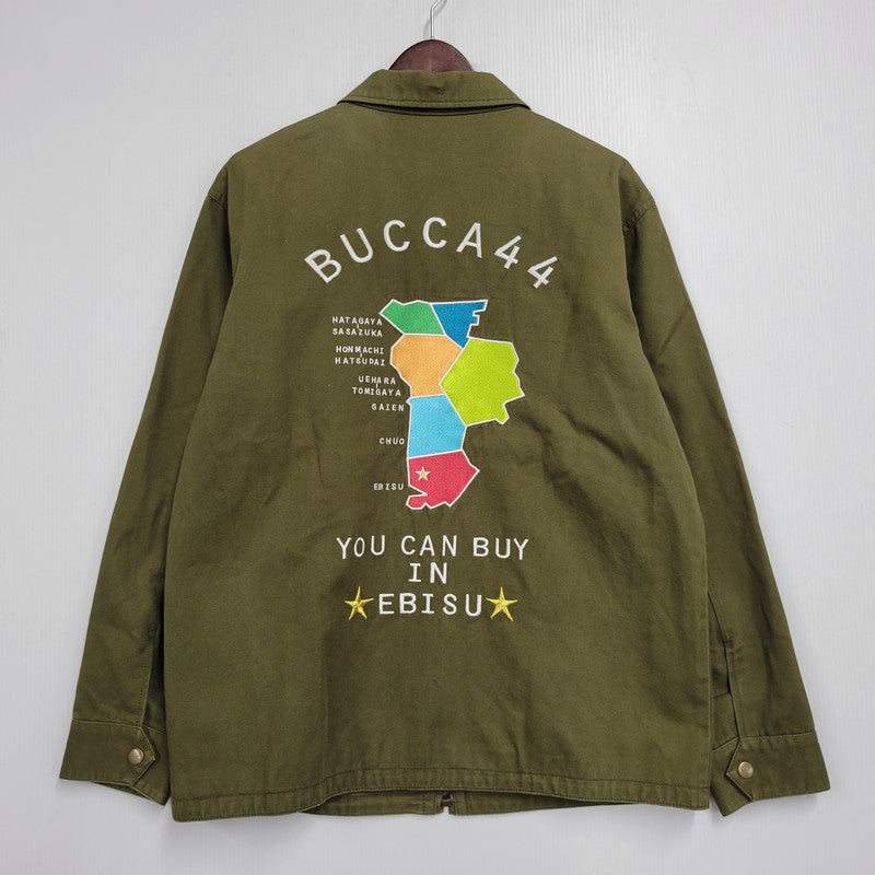 【中古品】【メンズ】 BUCCA 44 ブッカ フォーティーフォー DENIM JACKET デニム ジャケット アウター トップス 147-261007-sm-08-izu サイズ：L カラー：カーキ 万代Net店