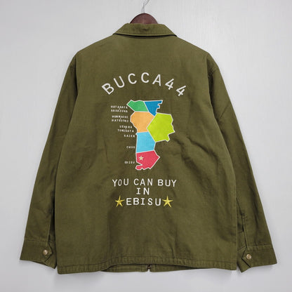 【中古品】【メンズ】 BUCCA 44 ブッカ フォーティーフォー DENIM JACKET デニム ジャケット アウター トップス 147-261007-sm-08-izu サイズ：L カラー：カーキ 万代Net店