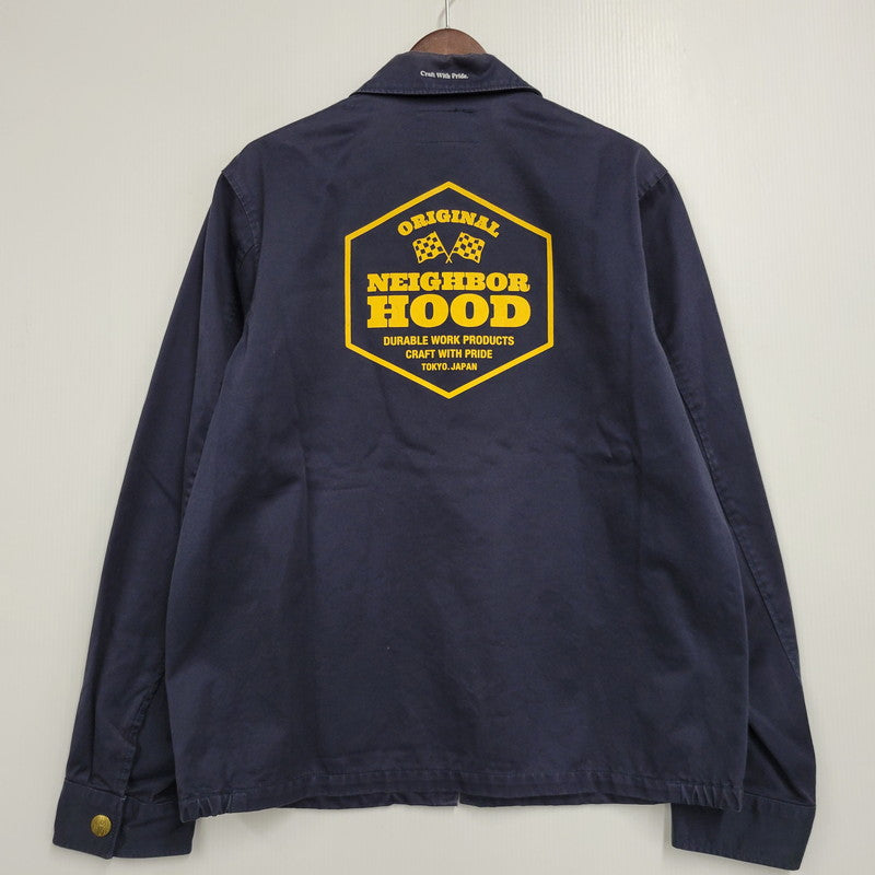 【中古品】【メンズ】 NEIGHBORHOOD ネイバーフッド 151ARNH-JKM01 KENDALL WORK C-JKT DENIM JACKET デニム ジャケット アウター 142-261007-sm-06-izu サイズ：L カラー：ネイビー 万代Net店
