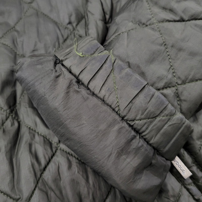 【中古品】【メンズ】 BARBOUR バーブァー QUILTED キルテッド BOMBER JACKET ボンバー ジャケット アウター 144-261007-sm-04-izu サイズ：L カラー：カーキ 万代Net店