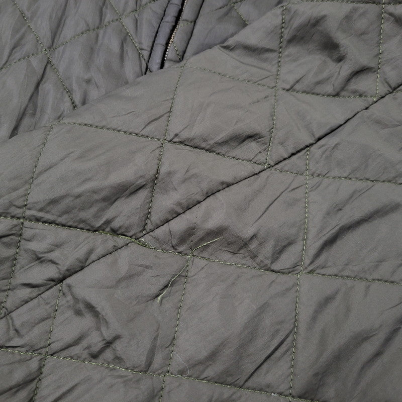 【中古品】【メンズ】 BARBOUR バーブァー QUILTED キルテッド BOMBER JACKET ボンバー ジャケット アウター 144-261007-sm-04-izu サイズ：L カラー：カーキ 万代Net店