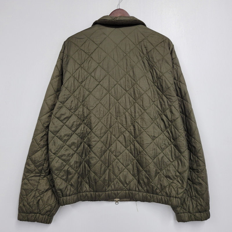 【中古品】【メンズ】 BARBOUR バーブァー QUILTED キルテッド BOMBER JACKET ボンバー ジャケット アウター 144-261007-sm-04-izu サイズ：L カラー：カーキ 万代Net店
