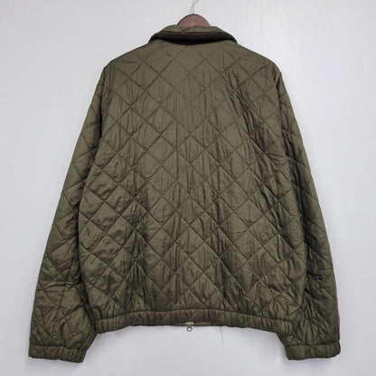 【中古品】【メンズ】 BARBOUR バーブァー QUILTED キルテッド BOMBER JACKET ボンバー ジャケット アウター 144-261007-sm-04-izu サイズ：L カラー：カーキ 万代Net店