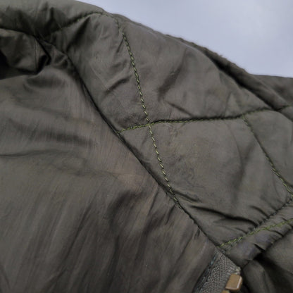 【中古品】【メンズ】 BARBOUR バーブァー QUILTED キルテッド BOMBER JACKET ボンバー ジャケット アウター 144-261007-sm-04-izu サイズ：L カラー：カーキ 万代Net店