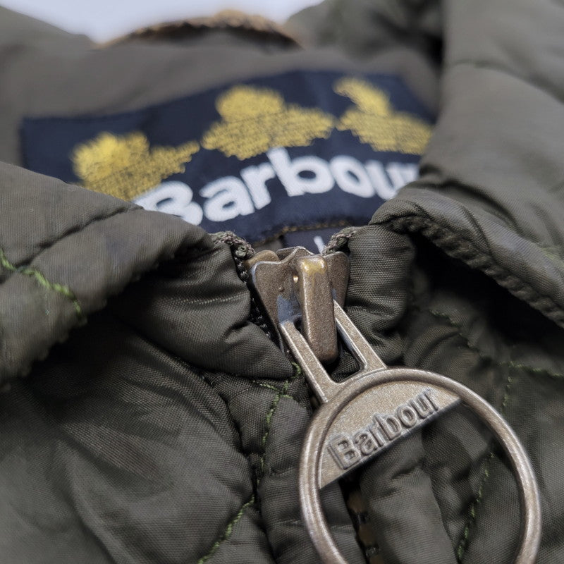 【中古品】【メンズ】 BARBOUR バーブァー QUILTED キルテッド BOMBER JACKET ボンバー ジャケット アウター 144-261007-sm-04-izu サイズ：L カラー：カーキ 万代Net店