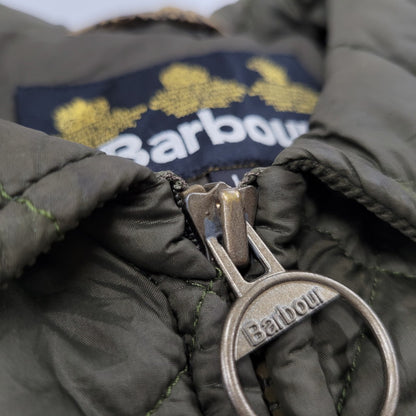 【中古品】【メンズ】 BARBOUR バーブァー QUILTED キルテッド BOMBER JACKET ボンバー ジャケット アウター 144-261007-sm-04-izu サイズ：L カラー：カーキ 万代Net店