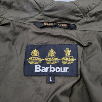 【中古品】【メンズ】 BARBOUR バーブァー QUILTED キルテッド BOMBER JACKET ボンバー ジャケット アウター 144-261007-sm-04-izu サイズ：L カラー：カーキ 万代Net店