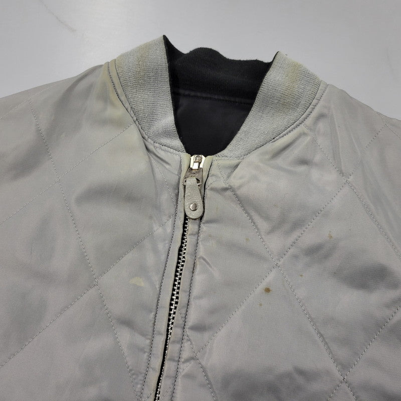 【中古品】【メンズ】 A BATHING APE アベイシングエイプ REVERSIBLE リバーシブル BOMBER JACKET ボンバー ジャケットアウタートップス 142-261007-sm-03-izu サイズ：L カラー：ブラック/グレー 万代Net店