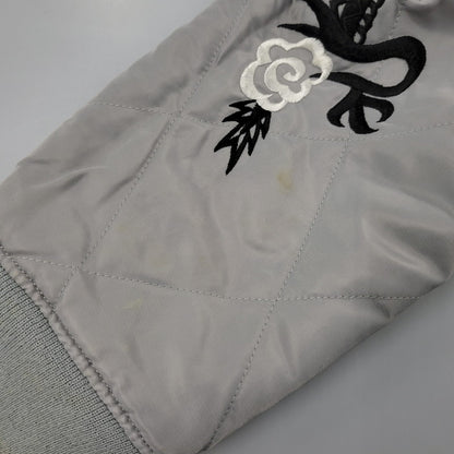 【中古品】【メンズ】 A BATHING APE アベイシングエイプ REVERSIBLE リバーシブル BOMBER JACKET ボンバー ジャケットアウタートップス 142-261007-sm-03-izu サイズ：L カラー：ブラック/グレー 万代Net店