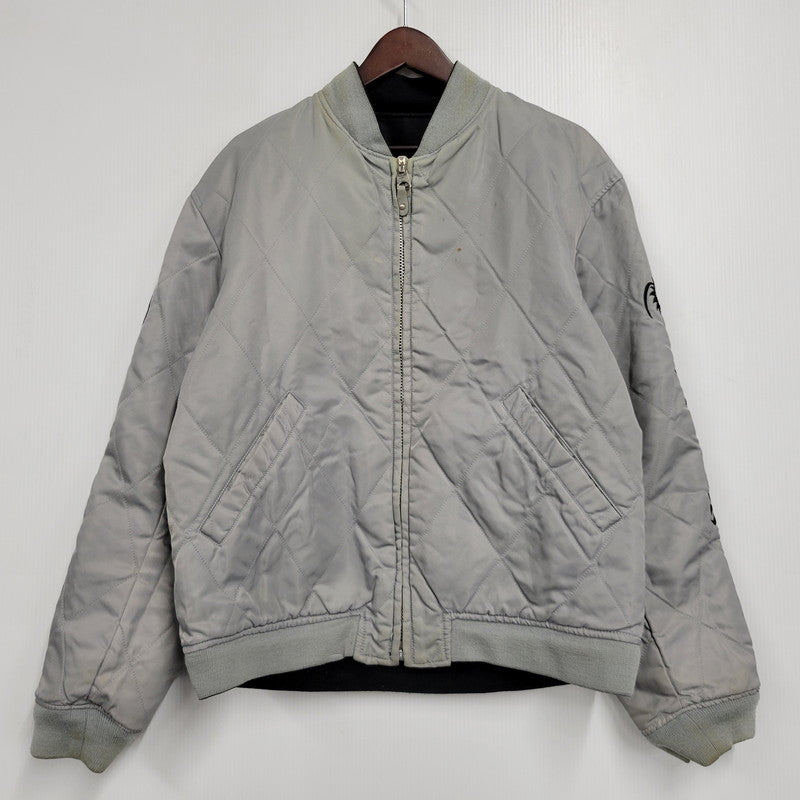 【中古品】【メンズ】 A BATHING APE アベイシングエイプ REVERSIBLE リバーシブル BOMBER JACKET ボンバー ジャケットアウタートップス 142-261007-sm-03-izu サイズ：L カラー：ブラック/グレー 万代Net店