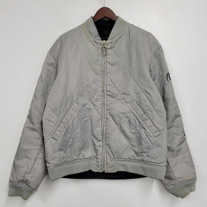 【中古品】【メンズ】 A BATHING APE アベイシングエイプ REVERSIBLE リバーシブル BOMBER JACKET ボンバー ジャケットアウタートップス 142-261007-sm-03-izu サイズ：L カラー：ブラック/グレー 万代Net店