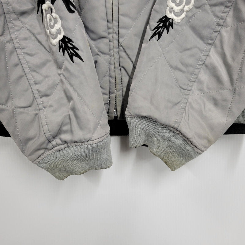 【中古品】【メンズ】 A BATHING APE アベイシングエイプ REVERSIBLE リバーシブル BOMBER JACKET ボンバー ジャケットアウタートップス 142-261007-sm-03-izu サイズ：L カラー：ブラック/グレー 万代Net店