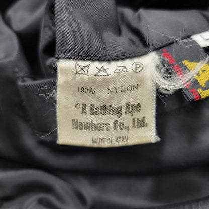 【中古品】【メンズ】 A BATHING APE アベイシングエイプ REVERSIBLE リバーシブル BOMBER JACKET ボンバー ジャケットアウタートップス 142-261007-sm-03-izu サイズ：L カラー：ブラック/グレー 万代Net店